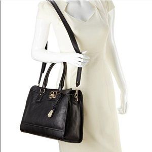 Cole Haan Women Black Genuine Leather Shoulder Crossbody Bag